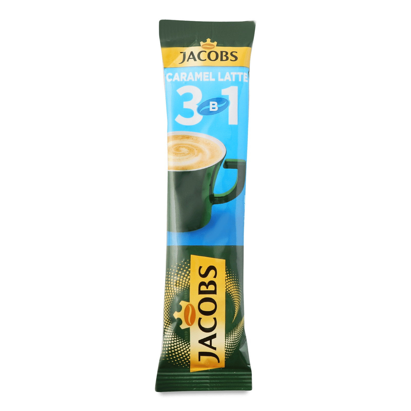Стік Кава 3в1 Jacobs Caramel Latte/Якобз Карамель лате 12,3г